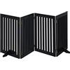 Relaxdays Cancelletto per Animali, Barriera per Cani e Gatti, Recinzione per Scale, Cancellino HxL: 92x206,5 cm, Nero