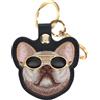 Avizar Portachiavi AirTag per localizzatore GPS Nimmy Friends Bulldog attacco metallo