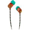 MARLEY Auricolare Stereo Microfono a Filo 120 cm Blu Marley EM-JE041-RA Smile Jamaica