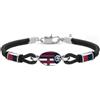 Lowell Bracciale Uomo BOLOGNA FC B-BB003UCN Tessuto Nero OFFICIAL