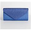 Borsetta donna pochette elegante cerimonia clutch da borsa piccola a mano blu