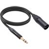 Cavo da 6,35 a XLR Videocamere Altoparlanti Jack stereo TRS da 6,35 mm Linea