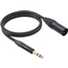 Cavo da 6,35 a XLR Videocamere Altoparlanti Jack stereo TRS da 6,35 mm Linea