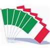 AhfuLife Italiane Bandiere Tenute a Mano, 30 Pz, Mini Bandiera Italiana