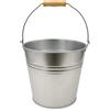 Palucart Vaso da Fiori Zinco con Impugnature 12 Lt Piante Conchiglia Secchio Zincato 2074