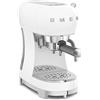 Smeg Macchina Caffè Manuale Espresso Caffè in Grani 2 Tazze Bianco ECF02WHEU SMEG