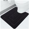 Homaxy Tappeto da bagno in microfibra, antiscivolo, morbido, con taglio