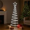 PAN SRL Albero di Natale a Spirale 180 cm con 1200 LED Bianco Freddo Super Bright