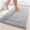 Homaxy Tappeto da bagno in microfibra, antiscivolo, lavabile, morbido,