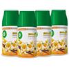 Air Wick Airwick Freshmatic Profumatore per Ambienti, 4 Ricariche Vaniglia e Thè Bianco