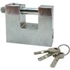 Palucart [1, 3Pz] Lucchetto Corazzato in Metallo Antiscasso con 3 chiavi 50 mm - 7607