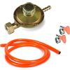 Palucart SET Regolatore Bombola Gas Gpl - KIT Bassa Pressione Variabile con Tubo 1200S