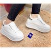 N/A Sneakers donna platform renato balestra white/silver rb25f14