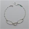 BRACCIALE DA DONNA A MAGLIA IN ORO BIANCO 18KT 2 GR. (8527)