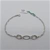 BRACCIALE DA DONNA A MAGLIA IN ORO BIANCO 18KT 1,7 GR. (8525)