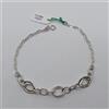 BRACCIALE DA DONNA A MAGLIA IN ORO BIANCO 18KT 2,25 GR. (8526)