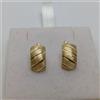 ORECCHINI BOTTONE A MONACHELLA IN ORO GIALLO 18KT 2,1 GRAMMI (8519)