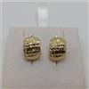 ORECCHINI BOTTONE A MONACHELLA IN ORO GIALLO 18KT 2,2 GRAMMI (8517)