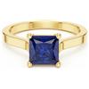 Senza marchio Anello di fidanzamento con pietre preziose zaffiro blu Ceylon certificato nat...