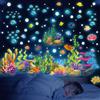 HSDSH Fluorescenti Animali Marini Adesivi, Murali Creature Dell'oceano Sticker,