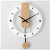 Orologio da parete in vetro e legno Decorazione artistica da parete Pendolo