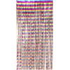 Boland - Tenda in Pellicola Metallizzata, Dimensioni 200 x 100 cm, Tinsel Lucido, Decorazione per Foto, Feste, Discoteche, Feste a Tema, Arcobaleno