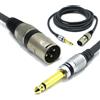 VITALCO XLR Maschio a Jack 6.3mm Mono Cavo per Microfono 1.5m Jack 6.3 TS