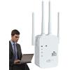 JIEBWCHA Ripetitore wireless, Wifi Extender | Repeater WiFi da 1200 Mbps