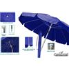 IDEA PIOGGIA srl Ombrellone Mare Spiaggia Luxury Struttura in Alluminio Blu 200 cm