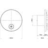 plikc Aspiratore estrattore WIFI 12V da parete BIANCO, foro Ø 90-98, Plikc Ario W 12V