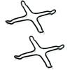2 riduttore riduzione 4 punte smaltata 130mm x fornello cucine piano cottura gas