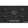 Bosch Serie 6 PPQ7A6I15 Piano cottura a gas 75 cm 5 fuochi Vetro Nero