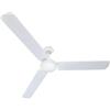 BricoShop24 Ventilatore Soffitto con Luce 142 cm 3 Pale Metallo Bianco 3 Velocità