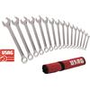 USAG 285 J/B16 SERIE SET KIT 16 CHIAVI COMBINATE FISSA E STELLA CHIAVE COMBINATA