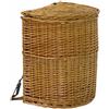 okaffarefatto Gerla Zaino Vimini con Coperchio e Tracolle 40x30 h42 Funghi Castagne Noci Bosco