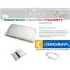 BIANCALUNA GUANCIALE MEMORY SYSTEM NIX CUSCINO LETTO CM. 45x75 H13 Made in Italy
