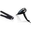 GHD Unplugged Styler Piastra per capelli, Senza fili e portatile, Tecnologia ibrida al co-litio & Ghd Helios, Asciugacapelli Professionale Con Motore Brushless E Tecnologia Ionica, Nero