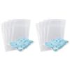 Decoraparty 100 Bustine Trasparenti 8 x 10 cm - Sacchettini Rettangolari con Chiusura Adesiva Richiudibili Made in Italy in ppl Polipropilene per Confetti, Bomboniera, Battesimo, Comunione Matrimonio