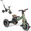 Kikka Boo KikkaBoo Triciclo Evolutivo 5 in 1 FLASH, da 18 Mesi a 4 Anni, con Maniglione Regolabile per Genitori, Trasformabile in Bicicletta Senza Pedali, Leggero, Ruote EVA, Telaio in Acciaio, Verde Militare