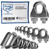 NietFullthings 10 morsetti per fune metallica antiruggine, 8 mm, in acciaio inox A4,
