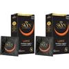 SKYN Large (10 pezzi) preservativi di taglia grande 100% senza lattice, compatibile con i nostri lubrificanti (Confezione da 2)