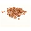 Vaessen Creative - Anelli in alluminio, per lavoretti artistici e bijoux, Orange Copper, 7.25mmx150
