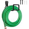 Sageme Gancio per tubo flessibile, in metallo resistente, montaggio a parete, gancio per tubo da giardino/tubo espandibile/avvolgitubo/tubo per acqua/tubo tascabile/tubo flessibile/tubo magico (nero)