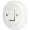 HAVA Interruttore a croce in porcellana, stile retrò, All-in-One, serie PR1,