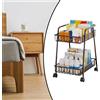 Carrello mobile con ruote, scaffale portaoggetti per la stanza dei lavori