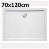 ERCOS - PONSI Piatto doccia in acrilico 70x120 cm rettangolare - ultra piatto altezza 3,5 cm