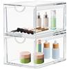 CECOLIC Confezione da 2 Cassetti Impilabili per Cosmetici, Organizer per Trucco
