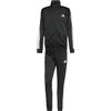 Adidas Tuta Basic 3-Stripes Uomo Nera Regular Fit Sportiva con Polsini e Zip