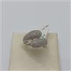 ANELLO DA DONNA CON PAVE' DI ZIRCONI IN ORO BIANCO 18KT 3,3 GRAMMI N 15 (2698)