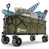 XXXL Carrello Spiaggia Ruote Grandi 300L 200KG, Carrello Pieghevole Con Ruote Ex